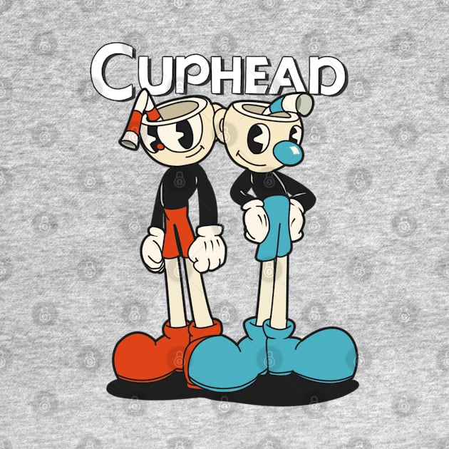 Cuphead and Mugman by TeeDraw